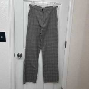 Brandy Melville John Galt Grey Plaid Pants